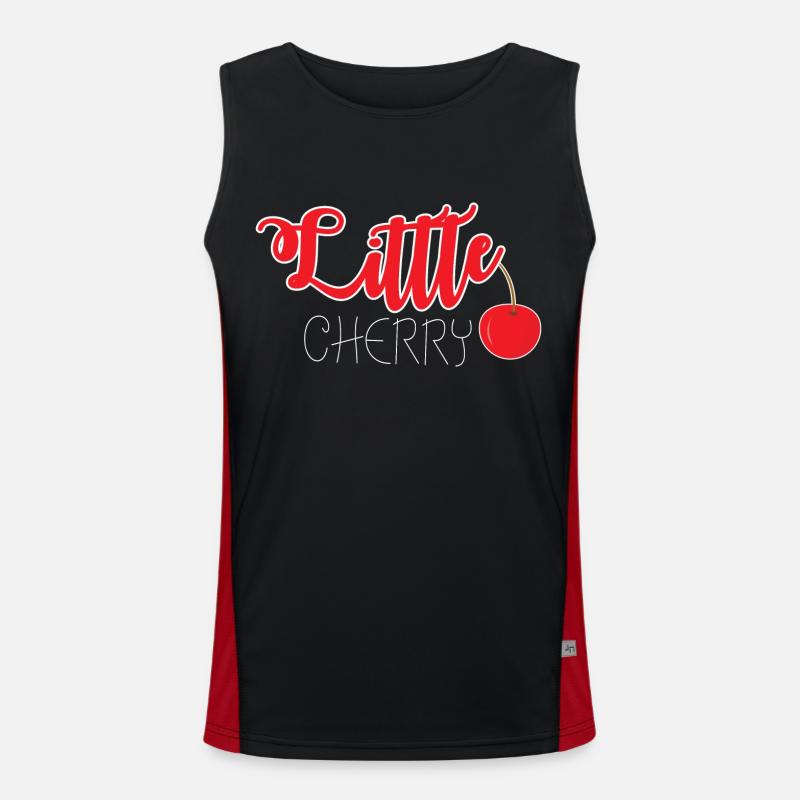 Little Cherry Funktionelles Kontrast-Tank Top für Männer 
