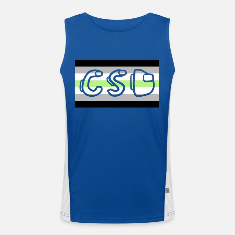 agender pride csd Funktionelles Kontrast-Tank Top für Männer 