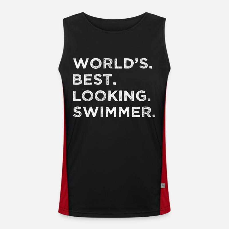 Drôle de cyclisme Natation Humour Eau Débardeur respirant contrasté Homme 