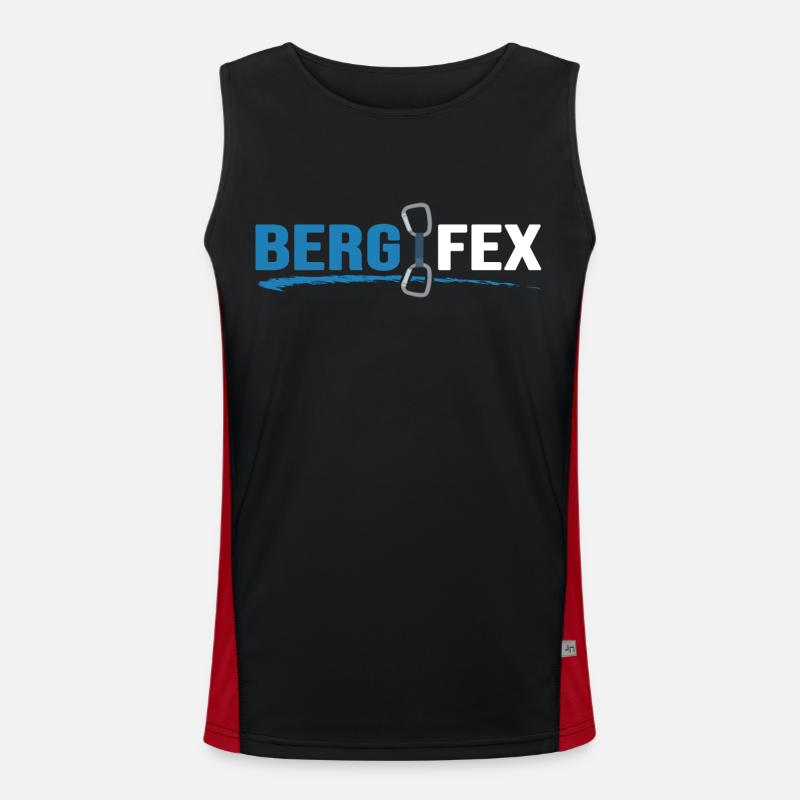 Klettern Bergsteiger Bergfex Seilschaft Funktionelles Kontrast-Tank Top für Männer 