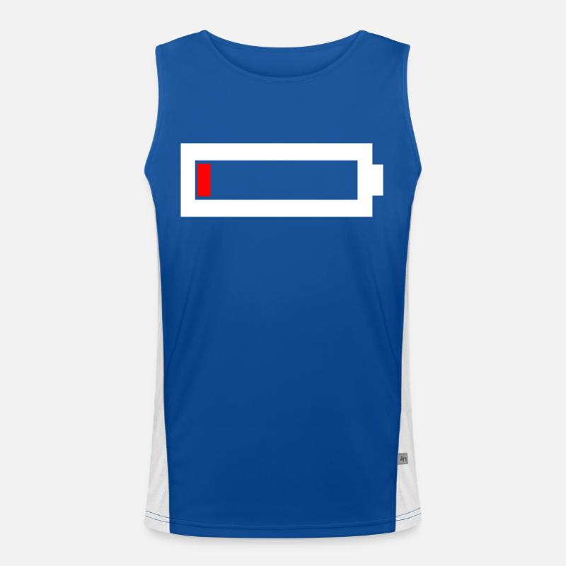 Battery empty Men's Functional Contrast Tank Top 