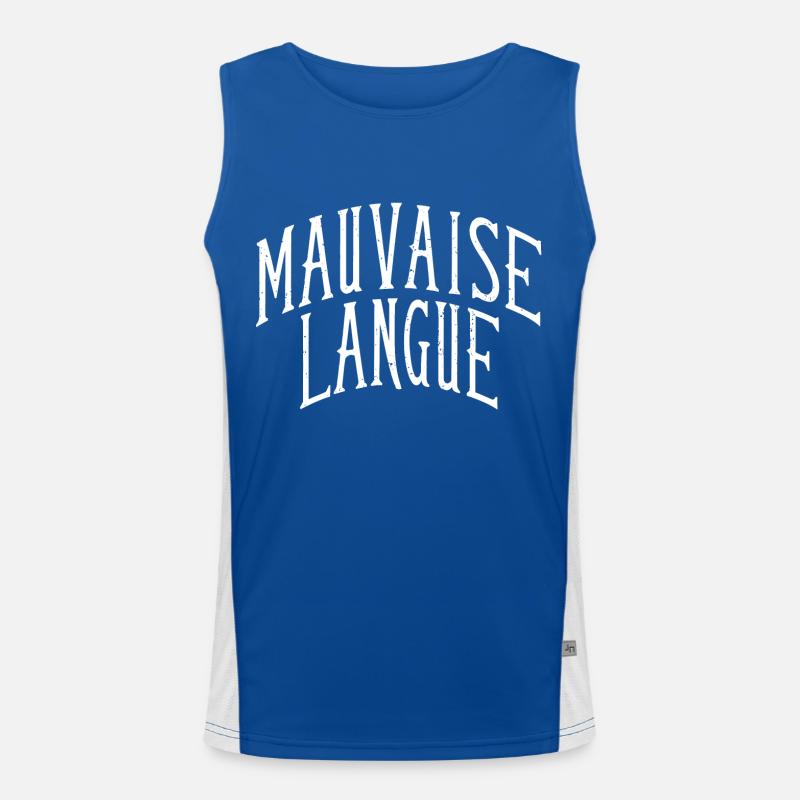 Mauvaise langue Débardeur respirant contrasté Homme 