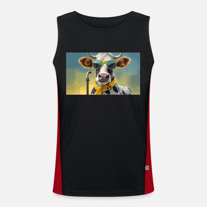 Jeu de mots : expression ambiguë – Blinde Kuh (vache aveugle) Débardeur respirant contrasté Homme 