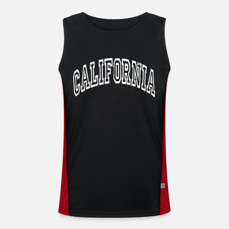 California Men's Functional Contrast Tank Top 