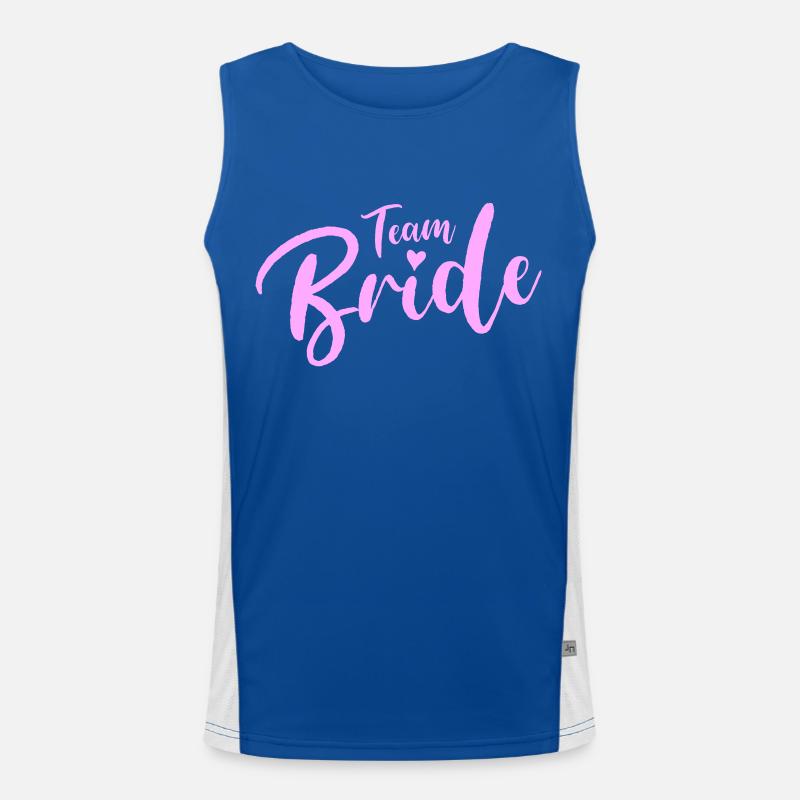 bride team Funktionelles Kontrast-Tank Top für Männer 