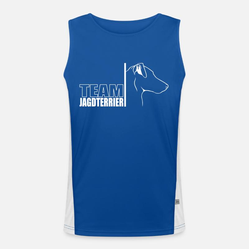 TEAM Jagdterrier Hunde Hund Jagdhunde Wilsigns Funktionelles Kontrast-Tank Top für Männer 