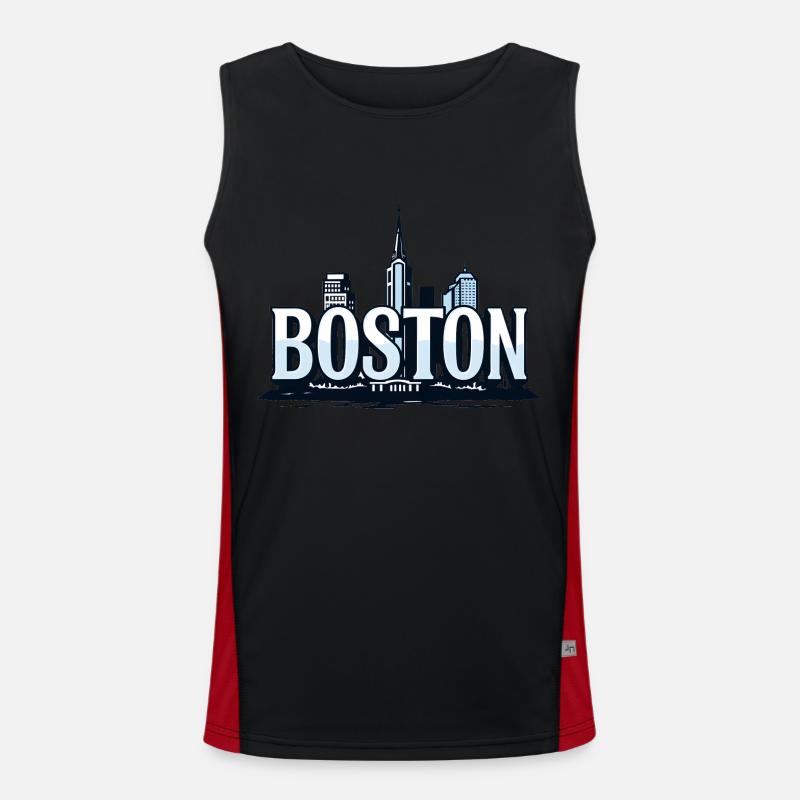 Boston – Wo Geschichte neu geschrieben wird! Funktionelles Kontrast-Tank Top für Männer 