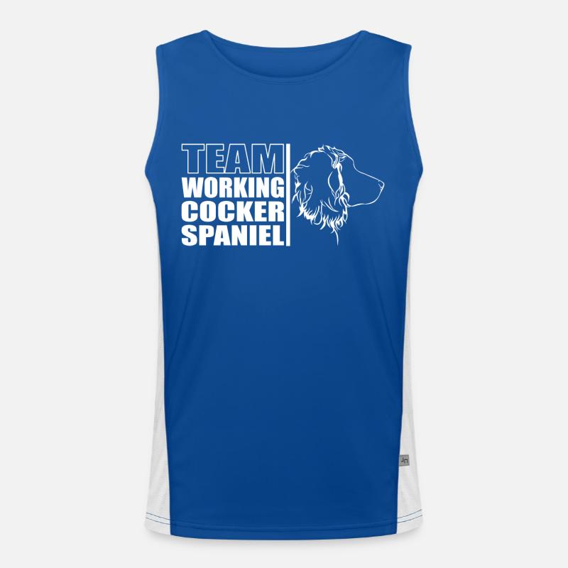 TEAM Working Cocker Spaniel Hunde Hund Wilsigns Funktionelles Kontrast-Tank Top für Männer 