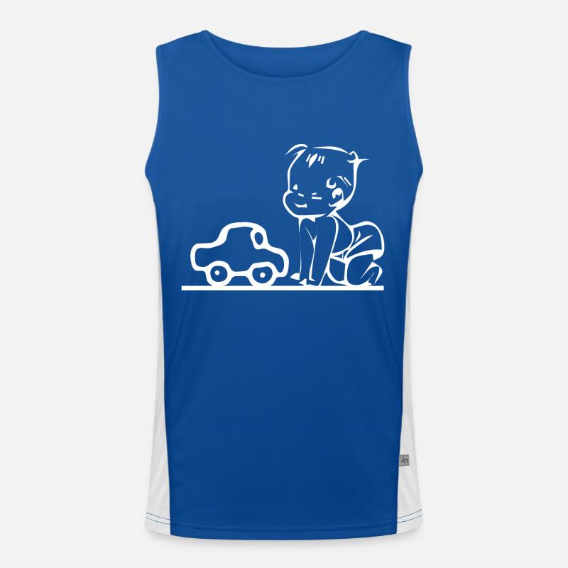 Auto Funktionelles Kontrast-Tank Top für Männer 