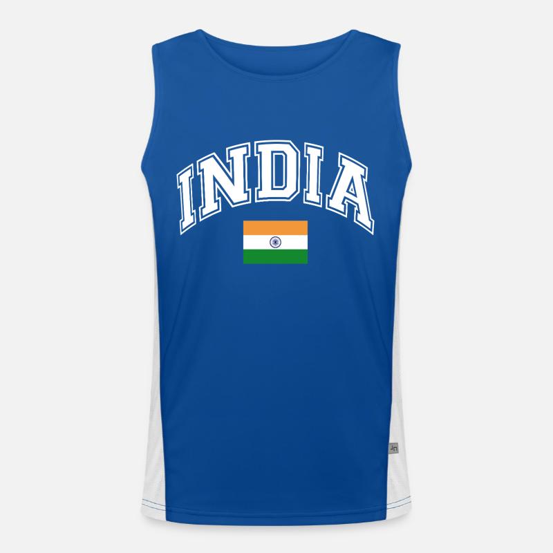 Drapeau de l’Inde Débardeur respirant contrasté Homme 