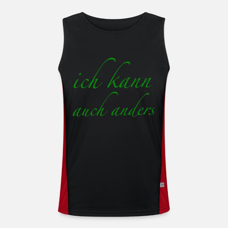 ich kann auch anders Funktionelles Kontrast-Tank Top für Männer 