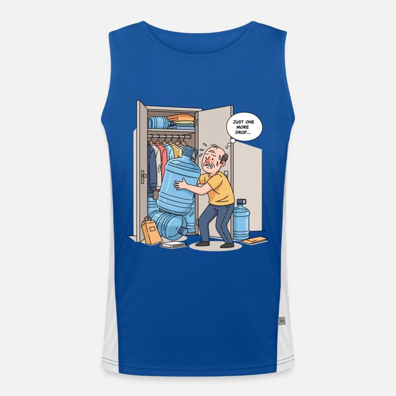 Nur ein weiterer Tropfen... Funktionelles Kontrast-Tank Top für Männer 