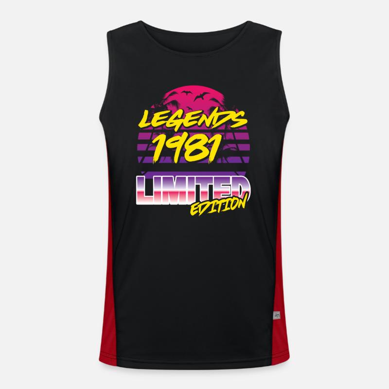 Legends 1981 Limited edition Funktionelles Kontrast-Tank Top für Männer 