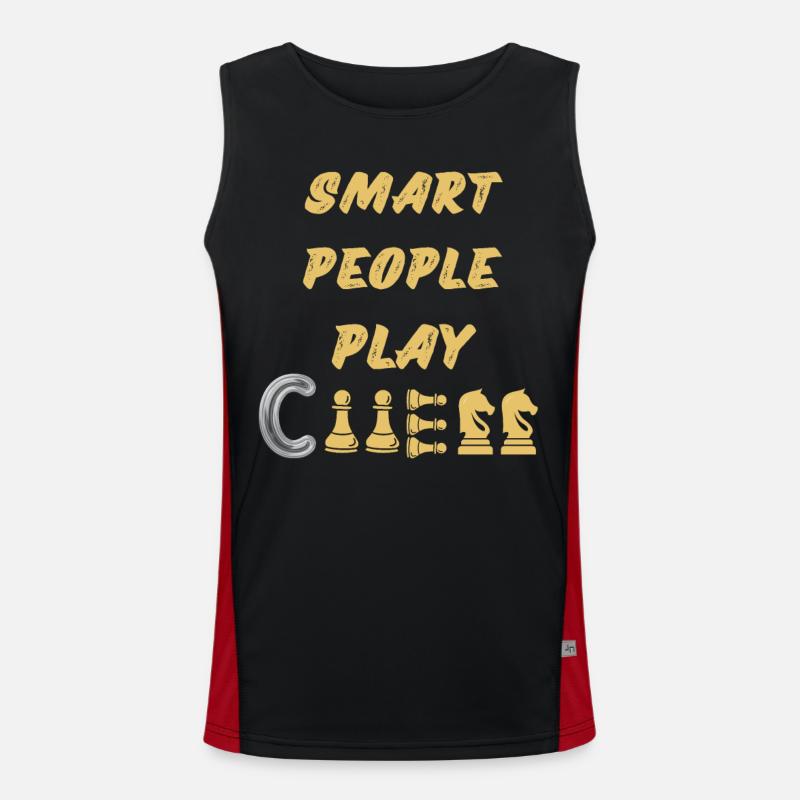 Chess Saying Gift Checkmate Queens Gambit Débardeur respirant contrasté Homme 