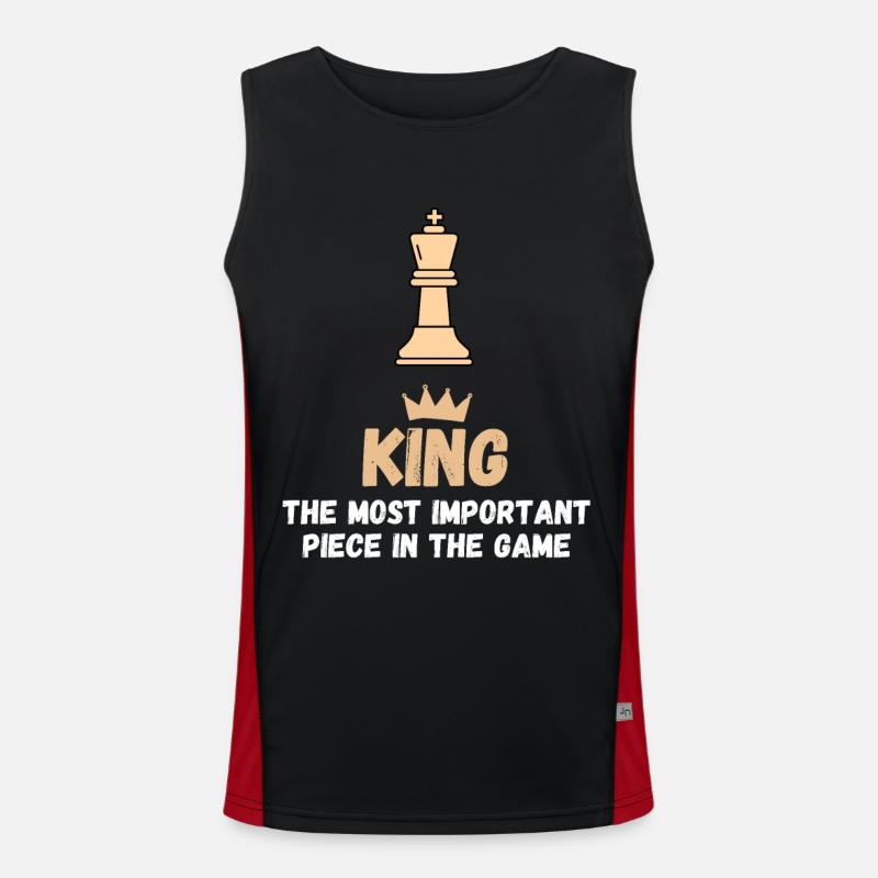 Chess Saying Gift Checkmate Queens Gambit Débardeur respirant contrasté Homme 