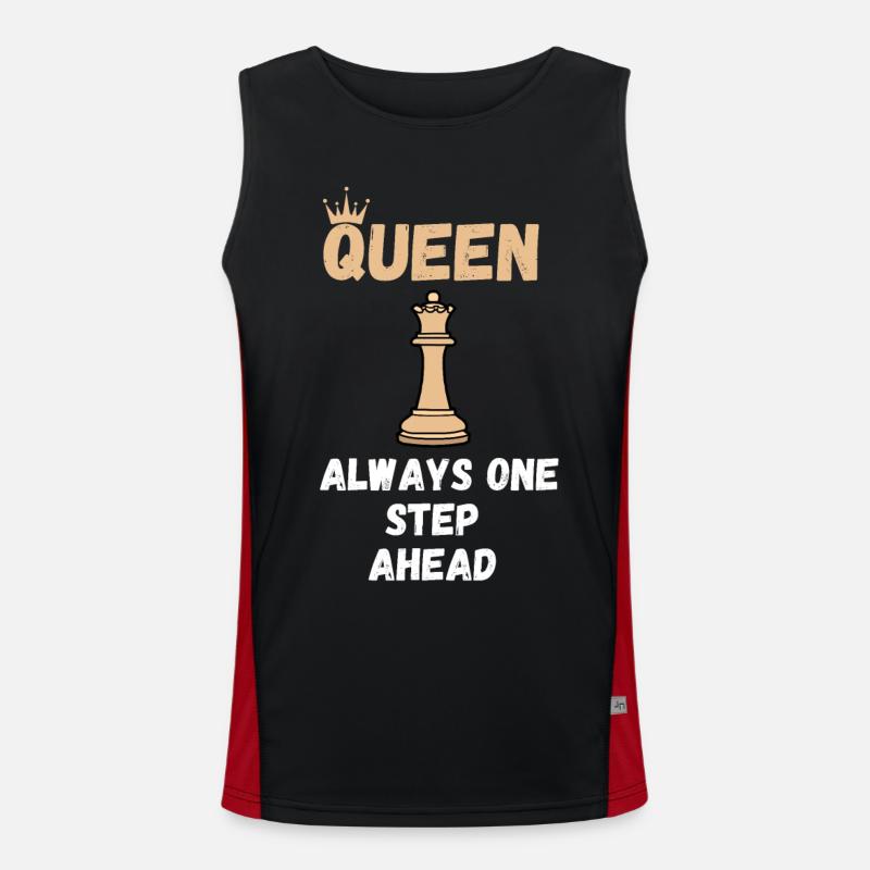 Chess Saying Gift Checkmate Queens Gambit Débardeur respirant contrasté Homme 