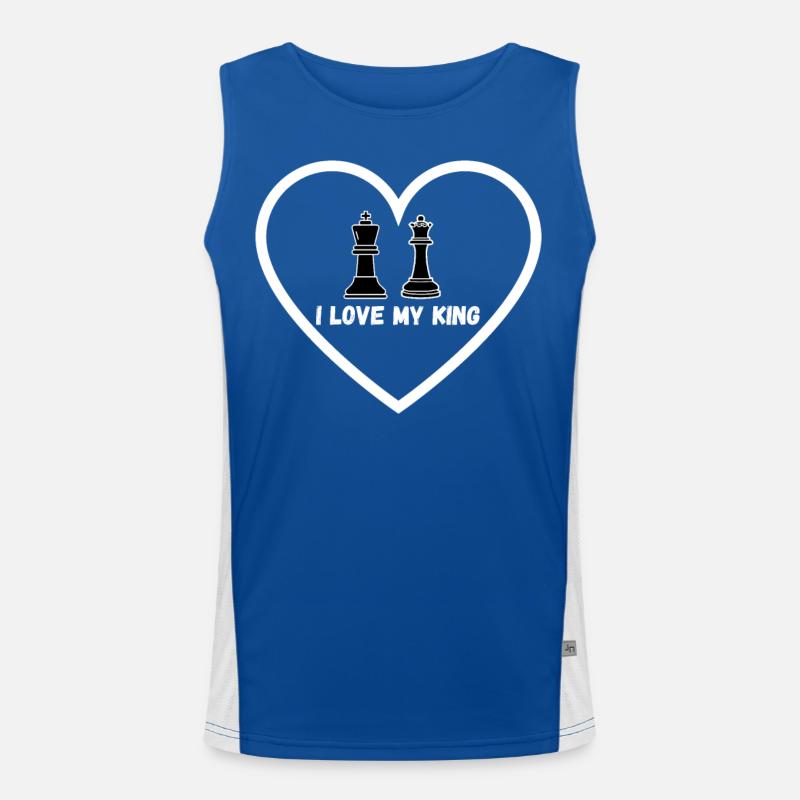 Chess Gift Relation Queens Gambit Débardeur respirant contrasté Homme 