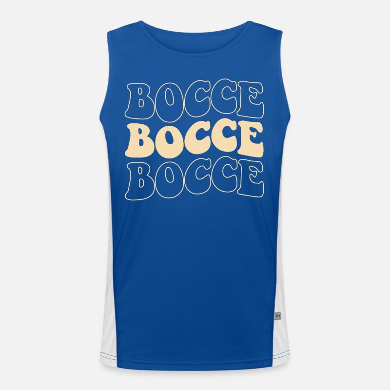 Bocce Spruch Bocce Ball mit Jack Bocci Game Bocce Funktionelles Kontrast-Tank Top für Männer 