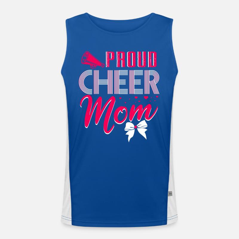 Cheerleading Mutter Funktionelles Kontrast-Tank Top für Männer 