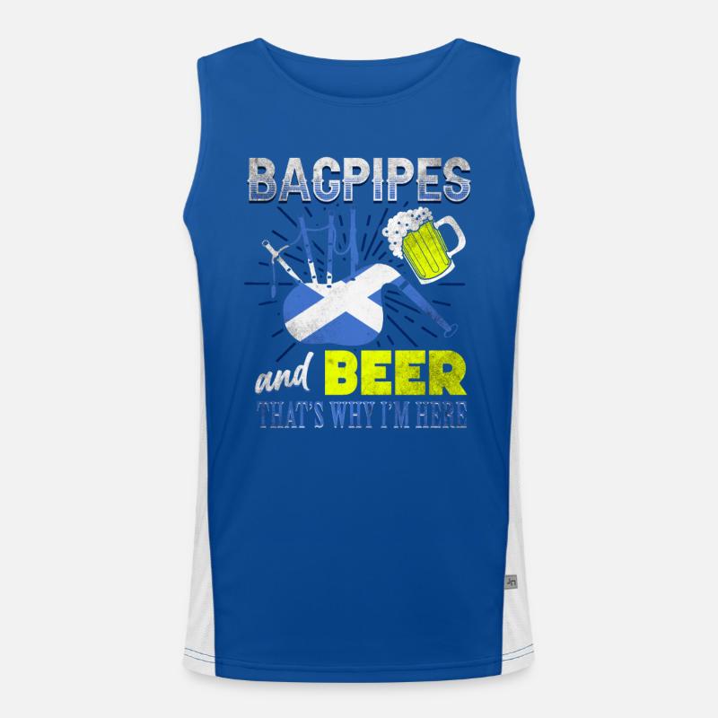 Cornemuse et bière Écosse Débardeur respirant contrasté Homme 