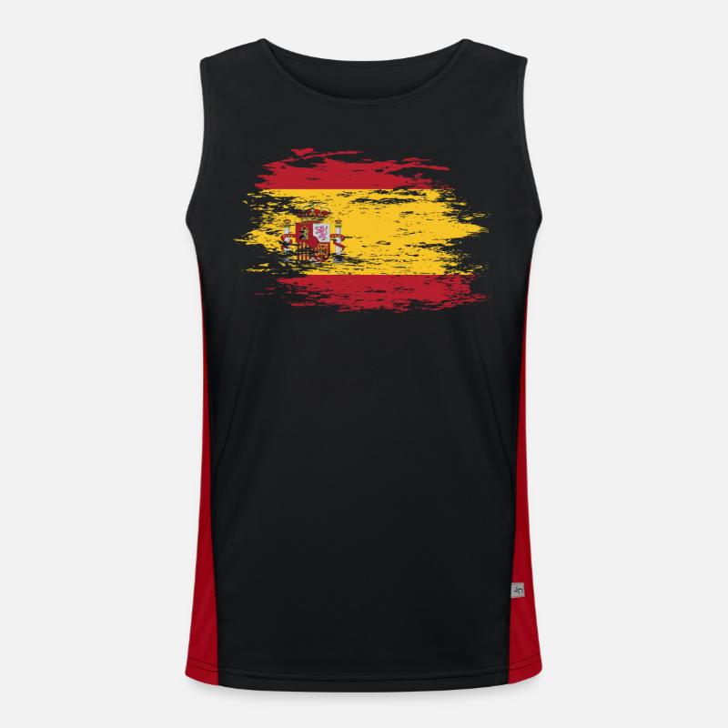 Spanien used Funktionelles Kontrast-Tank Top für Männer 