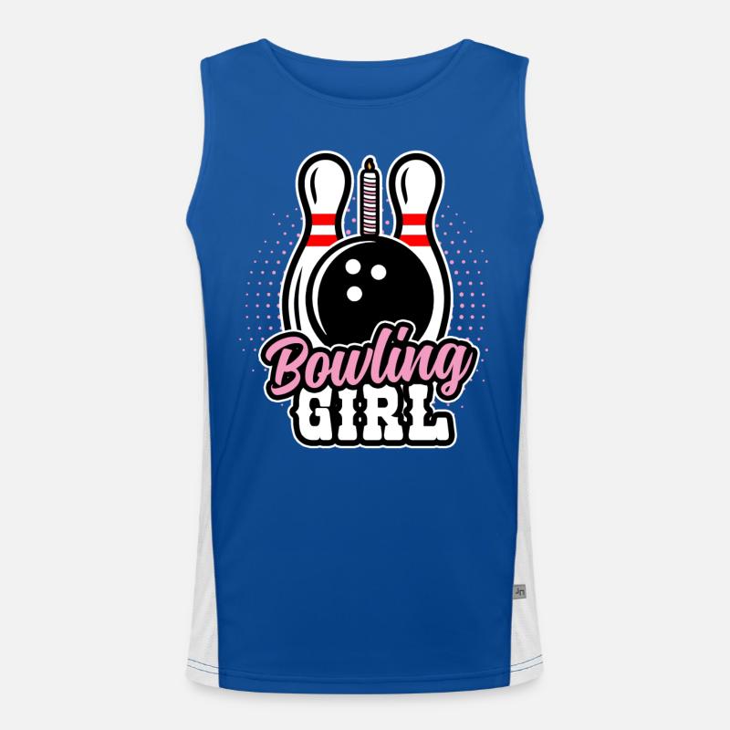 Fête d’anniversaire des filles de bowling Débardeur respirant contrasté Homme 