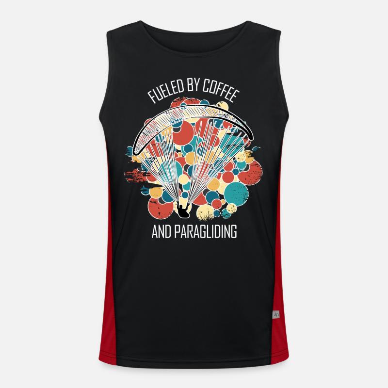Paragliding Gleitschirm Paragleiter Paraglider Men's Functional Contrast Tank Top 