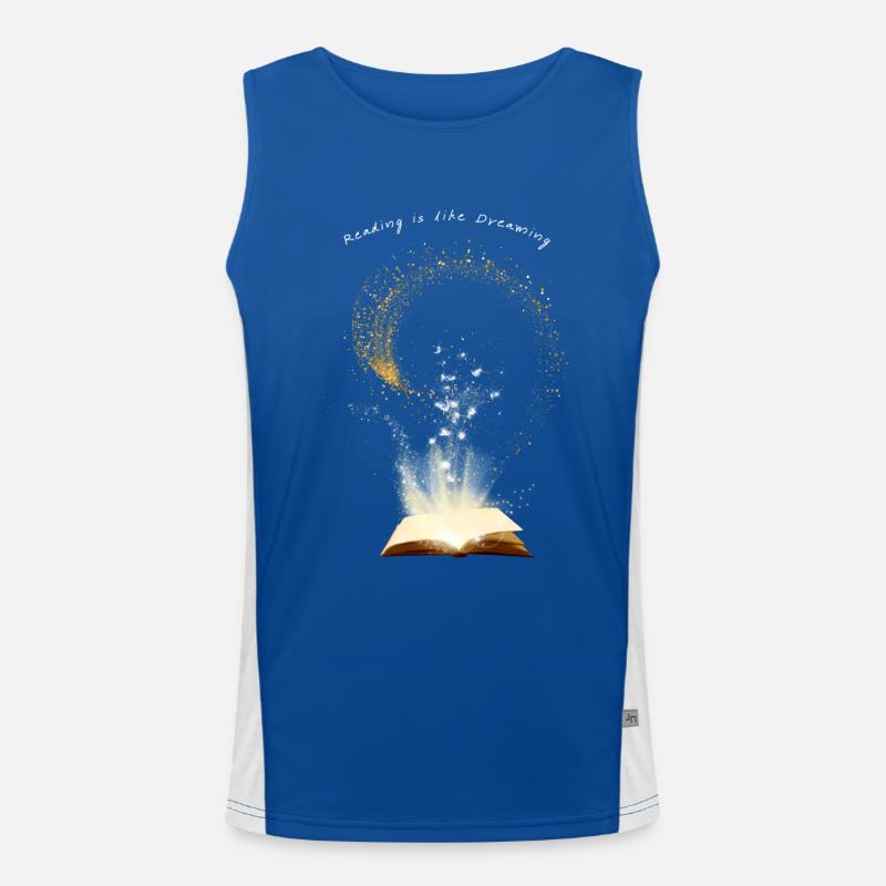 Lire, c’est comme rêver Débardeur respirant contrasté Homme 