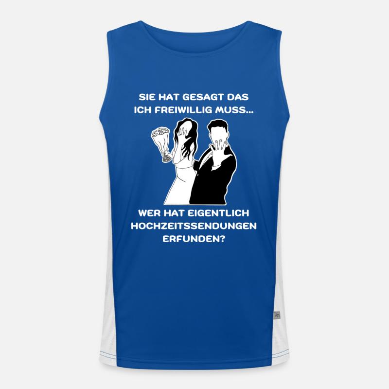 Poltern Funktionelles Kontrast-Tank Top für Männer 