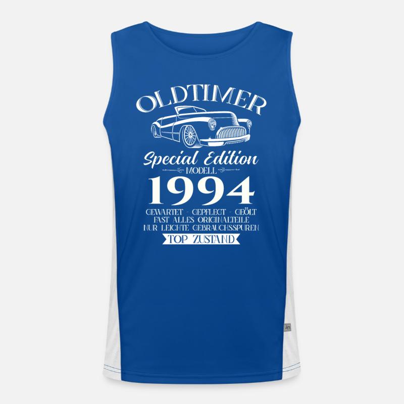 30th Birthday Classic Car 1994 Vintage 1994 Men's Functional Contrast Tank Top 