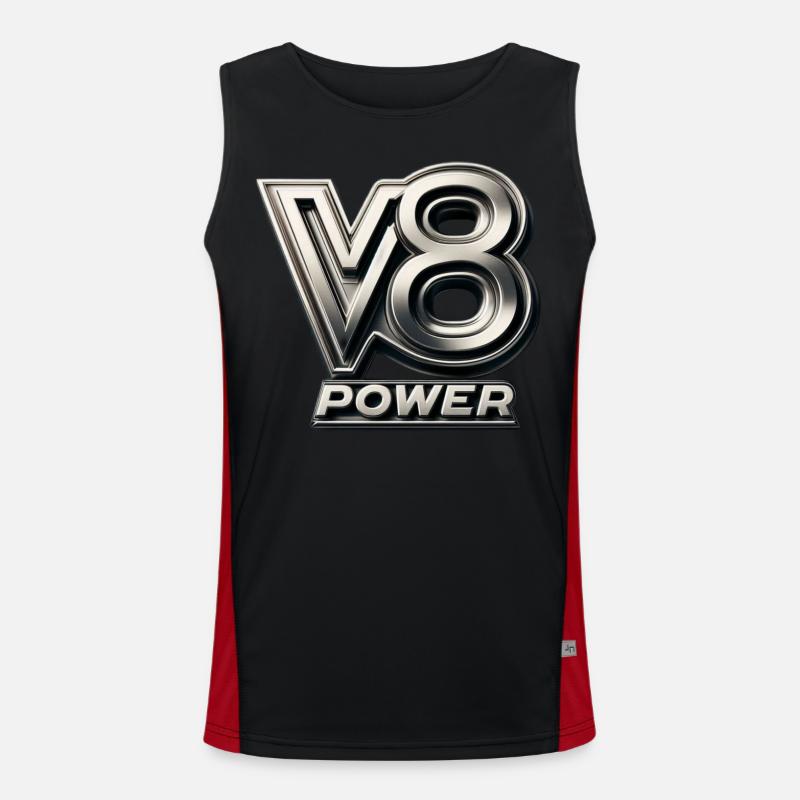 V8 power Men's Functional Contrast Tank Top 