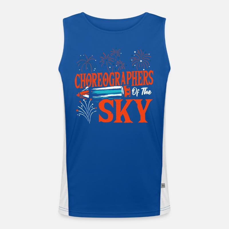 Fireworks Fire Marshal Pyro Crew Men's Functional Contrast Tank Top 