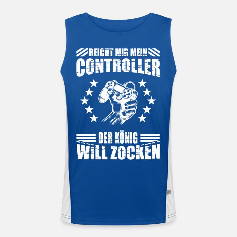 My controller is enough for me Men's Functional Contrast Tank Top 