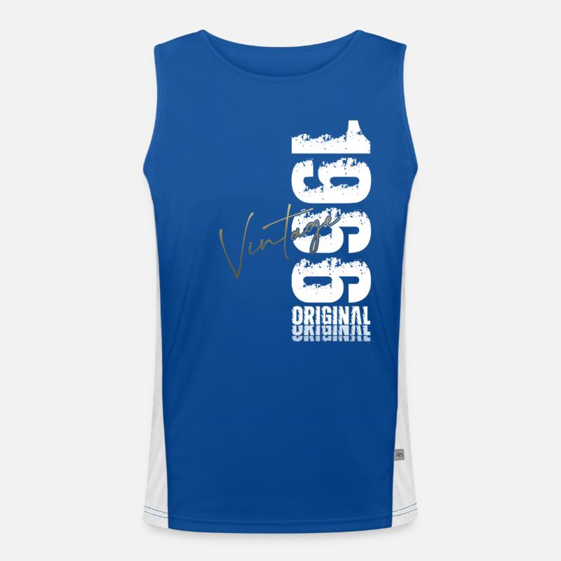 59th Birthday Original Year 1966 Men's Functional Contrast Tank Top 