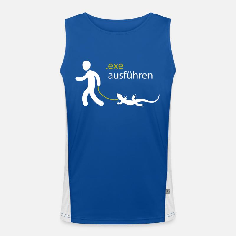 .exe ausführen ADMIN Funktionelles Kontrast-Tank Top für Männer 