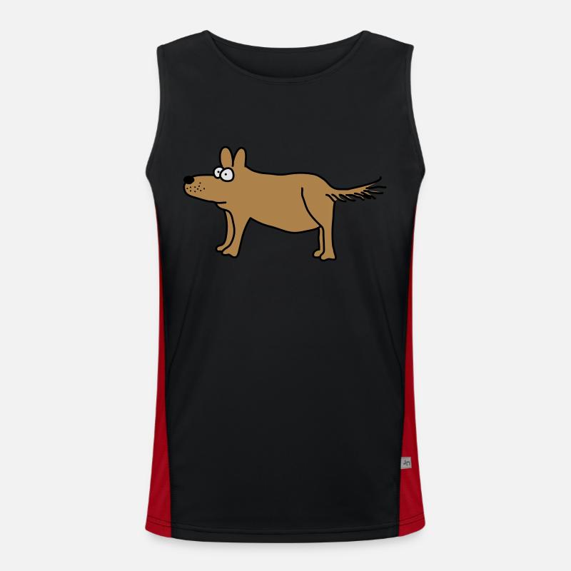Chien Débardeur respirant contrasté Homme 