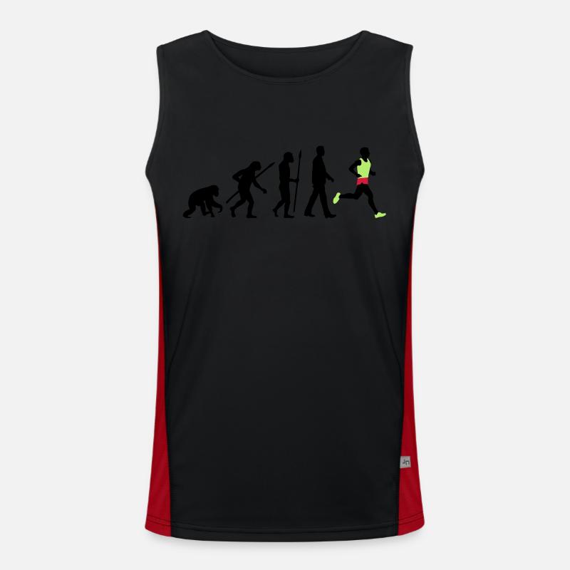 evolution_laufer_102012_a_3c - Men's Functional Contrast Tank Top  - black/red