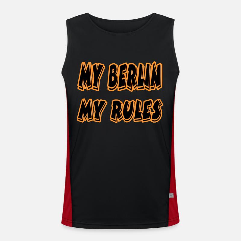 Berlin Funktionelles Kontrast-Tank Top für Männer 