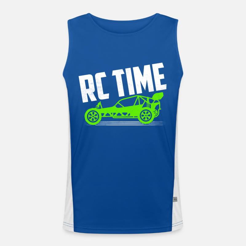 RC Time Model Car Remote Control Funktionelles Kontrast-Tank Top für Männer 
