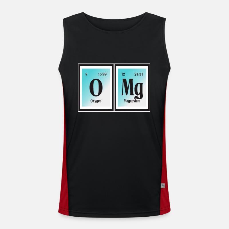 OMG | Periodic Table of Elements Men's Functional Contrast Tank Top 
