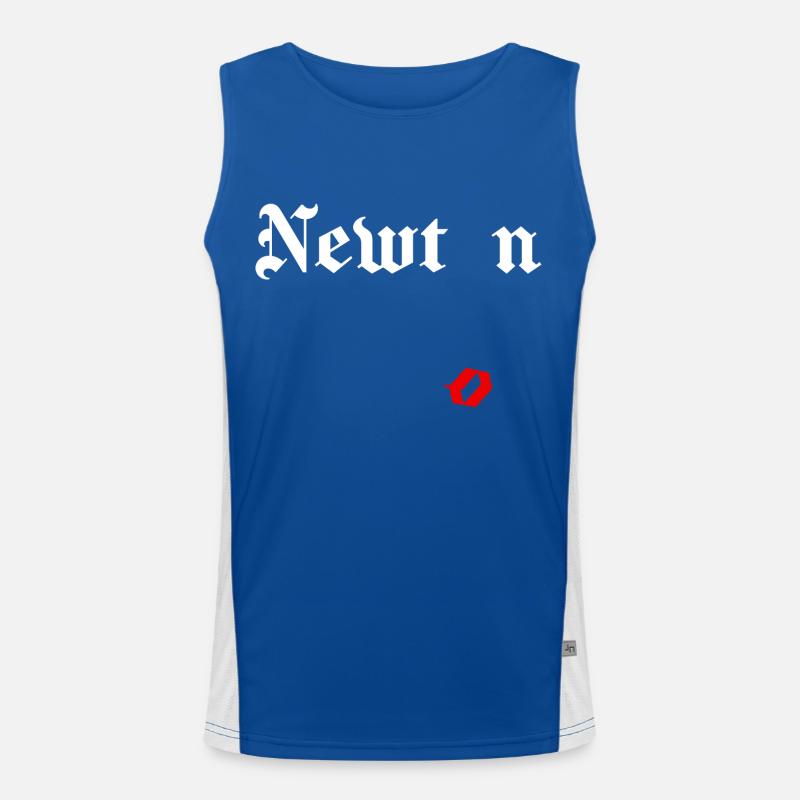Isaac Newton Funktionelles Kontrast-Tank Top für Männer 