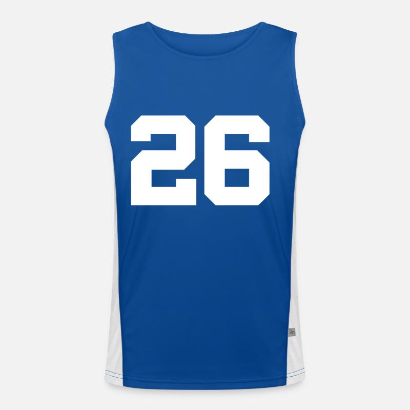 Number 26 Men's Functional Contrast Tank Top 
