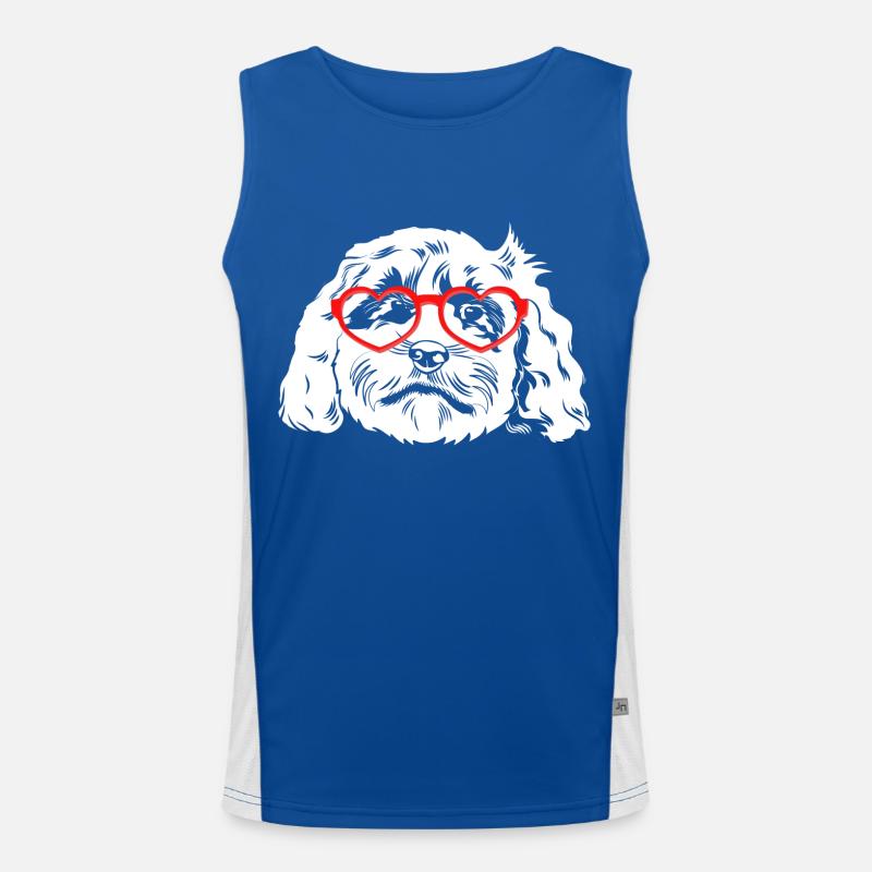 Cockapoo Dog Men's Functional Contrast Tank Top 