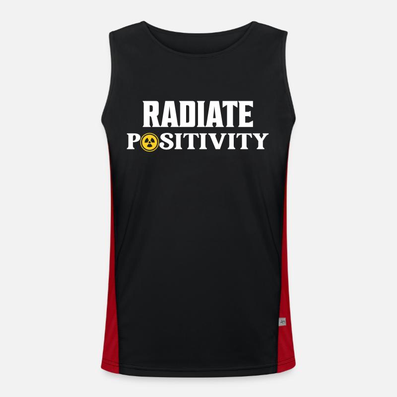 Radiate Positivity Radiology X-Ray Rad Tech Funktionelles Kontrast-Tank Top für Männer 