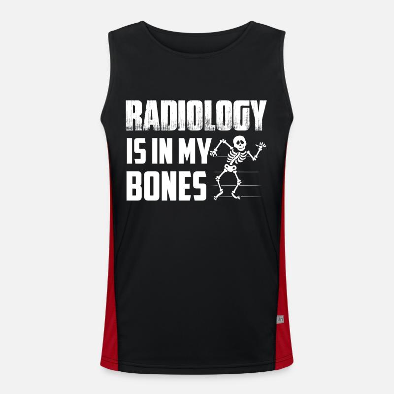 Radiology Is In My Bones X-Ray Rad Tech Radiology Men's Functional Contrast Tank Top 