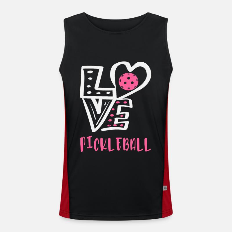 J’adore le pickleball Débardeur respirant contrasté Homme 