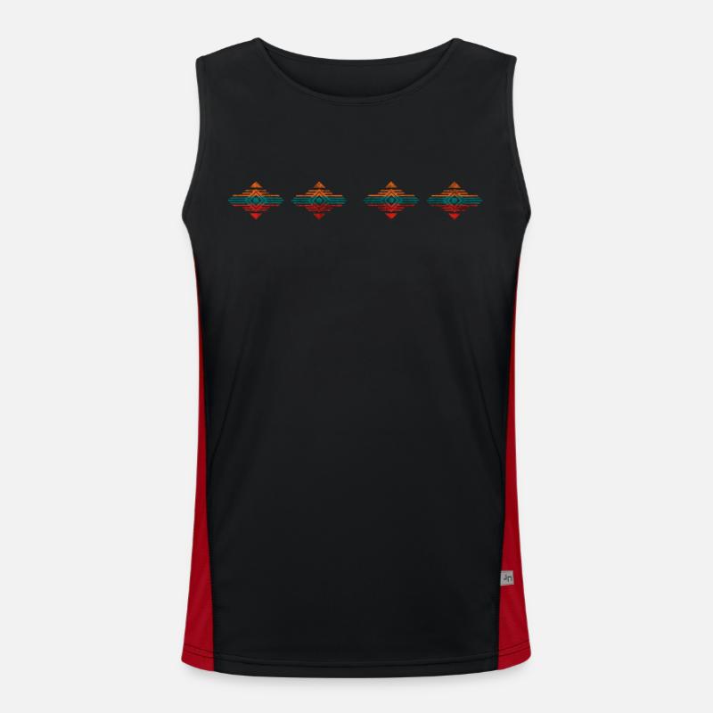 Wild Tribe Apparel Funktionelles Kontrast-Tank Top für Männer 