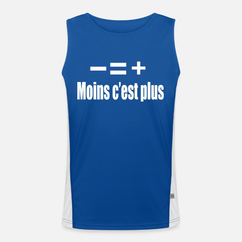 Moins C’est Plus Débardeur respirant contrasté Homme 