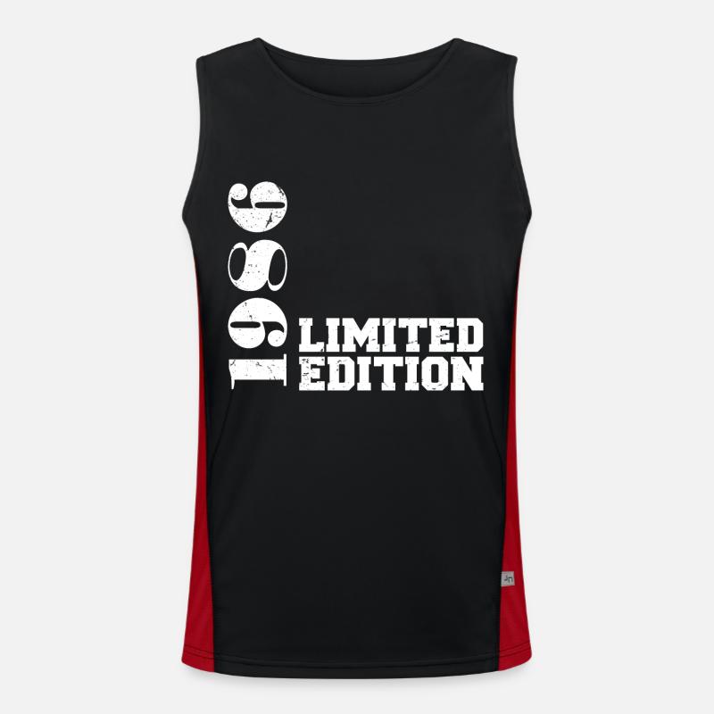 Limitierte Auflage 1986, Geburtstagsgeschenk 1986 Funktionelles Kontrast-Tank Top für Männer 