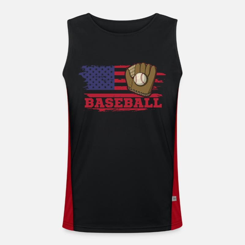 Gants de terrain de terrain de terrain de lanceur de baseball Débardeur respirant contrasté Homme 